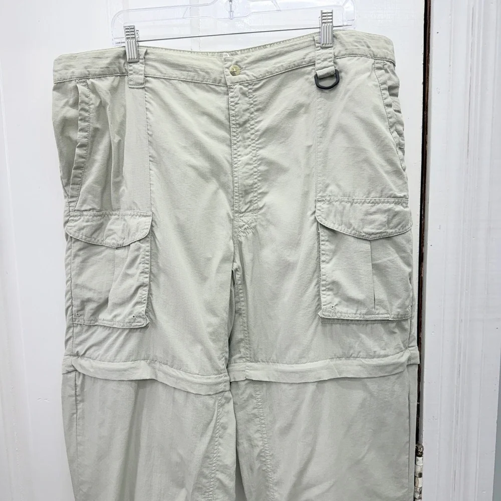 Columbia PFG Mens XLT XL Tall Fishing Convertible Nylon Cargo Pants FT8280